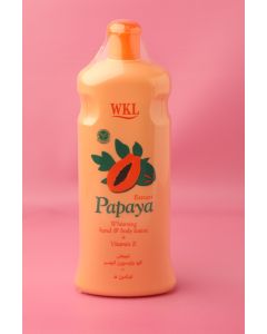 لوشن البابايا من WKL لتفتيح اليدين والجسم مع فيتامين E